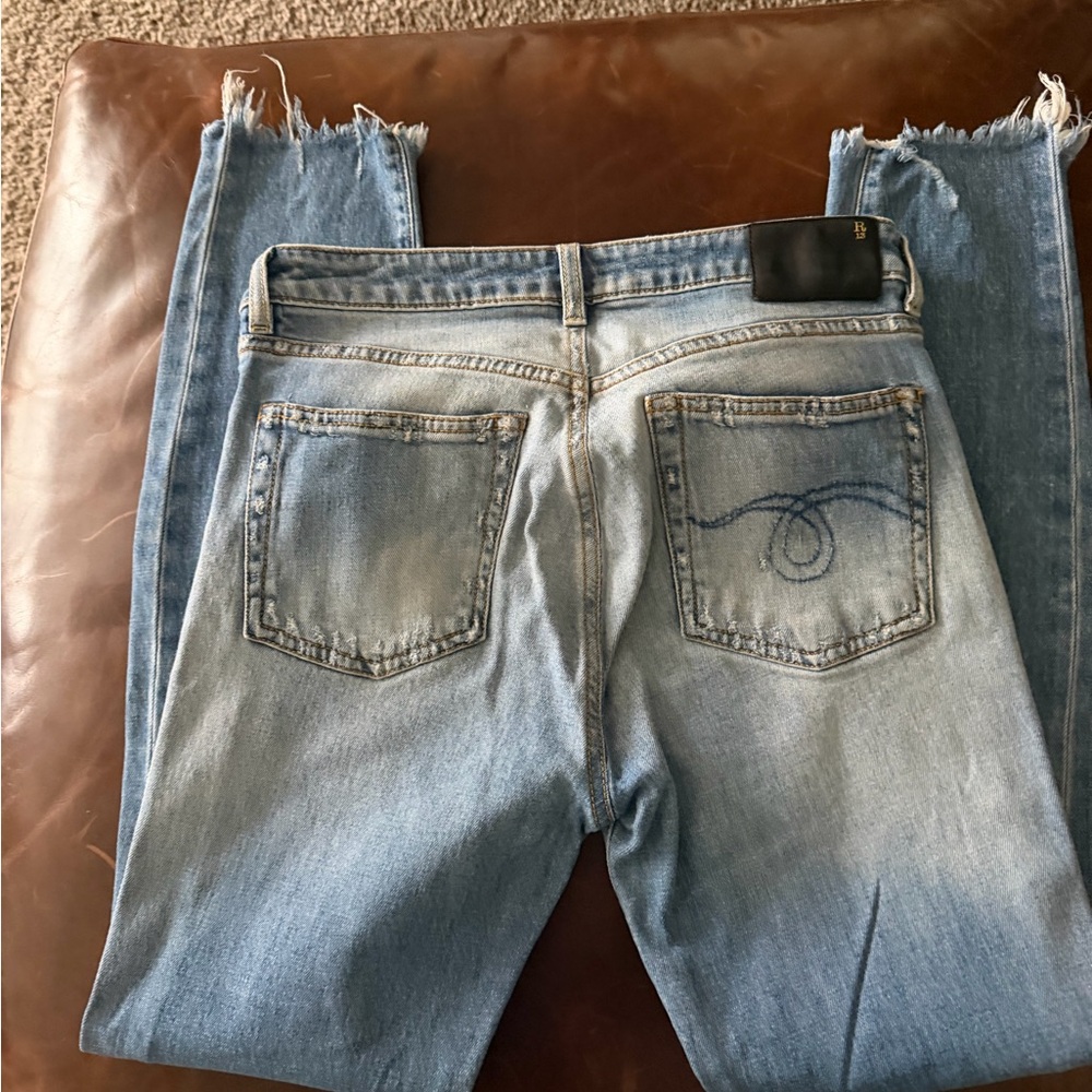 R13 Classic Blue Skinny Jeans